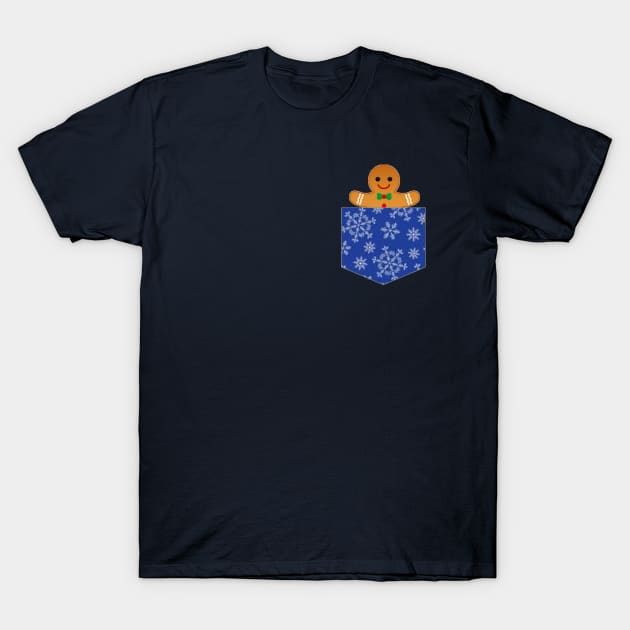 Christmas Gingerbread Man T-Shirt by AwesomePossumClothing